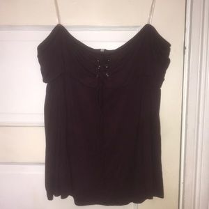 Burgundy off the shoulder top